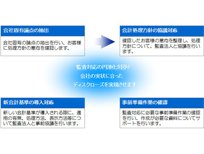 監査法人との協議対応サポート