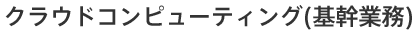 クラウドコンピューティング